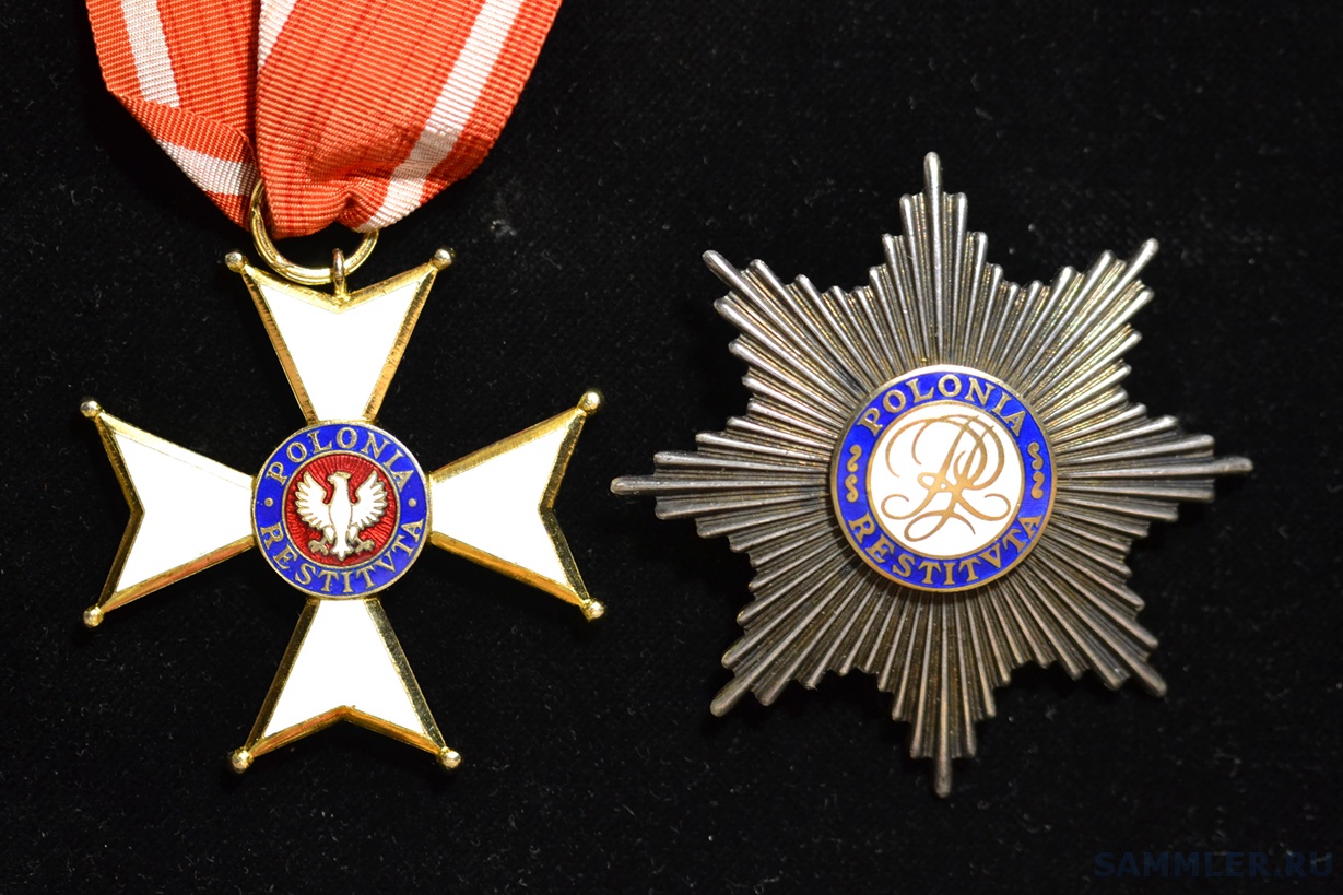 Звезда и крест "Ордена возрождения Польши" на определение. - Польша ...